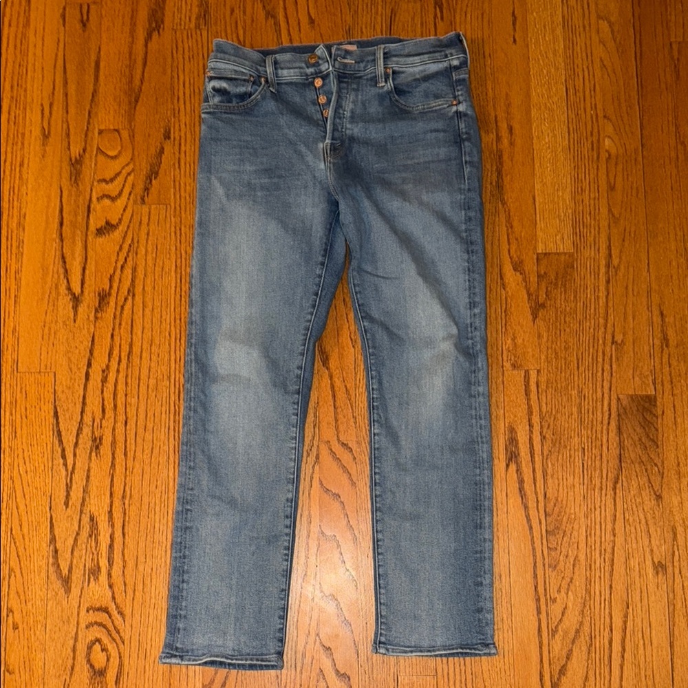 Mother Mid Rise Hiker Hover Full Moon size 29